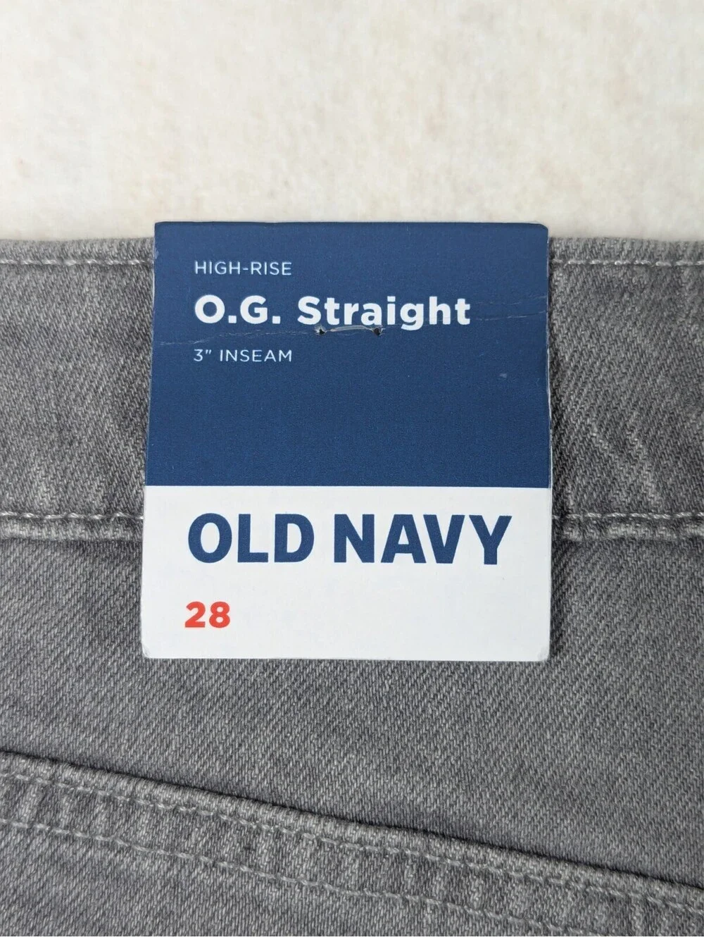 Old Navy - Women’s - O.G. Straight - High Rise - Gray - Size: 28